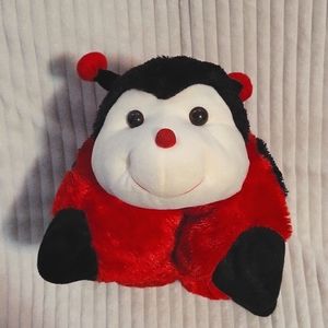 Pillow Pet 18" LadyBug Stuffed Animal Doubles As A Plush Pillow Travel